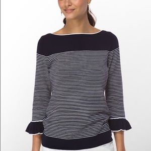 NWT Lilly Pulitzer Saratoga Sweater S navy stripe